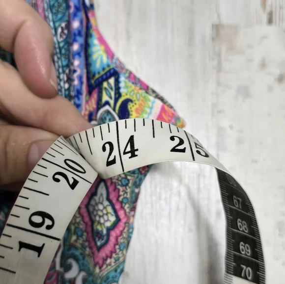 Tommy Hilfiger Sleeveless Knee Length Shift Dress Size 8 Spring Summer Paisley - Picture 10 of 11